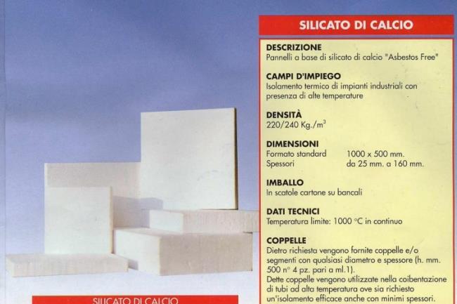 Silicato di calcio per alte temperature - 1